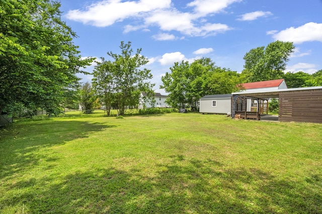 225 Nelson Dr, La Vergne, TN 37086 - view of yard featuring an outdoor structure