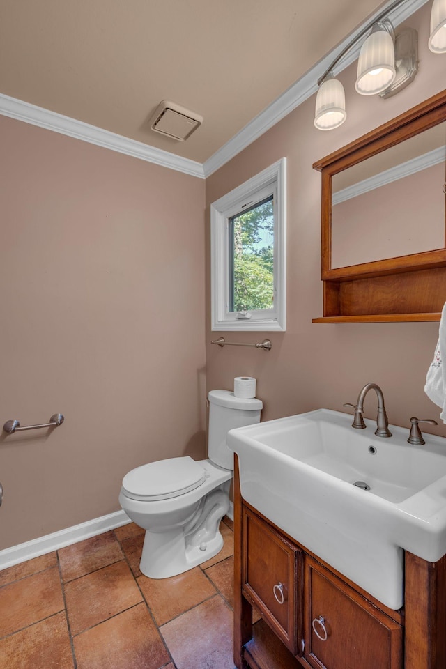 1321 Robert E Lee Ln, Brentwood, TN 37027 - half bathroom featuring ornamental molding and vanity