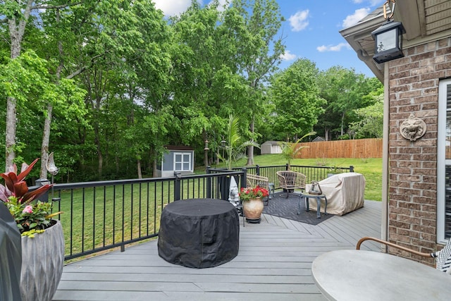 1166 Ben Hill Blvd, Nolensville, TN 37135 - wooden deck with view of wooded area