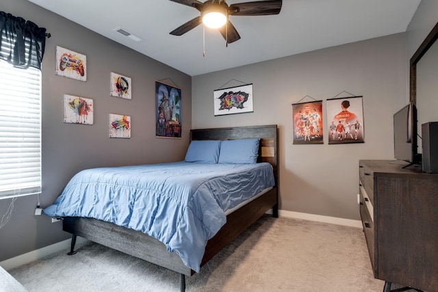 1605 Medinah Ln, Lebanon, TN 37087 - bedroom with light colored carpet and a ceiling fan