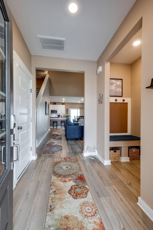 1605 Medinah Ln, Lebanon, TN 37087 - entryway with wood finished floors