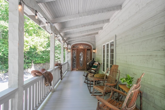 1105 Mount Pleasant Rd, Kingston Springs, TN 37082 - porch featuring french doors