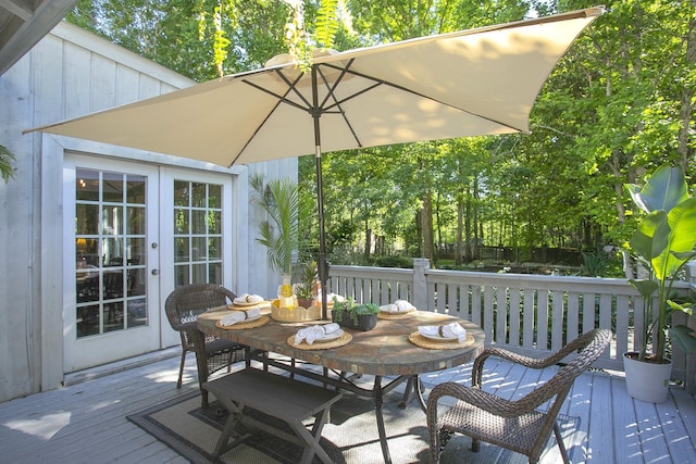 1105 Mount Pleasant Rd, Kingston Springs, TN 37082 - deck featuring outdoor dining area and french doors