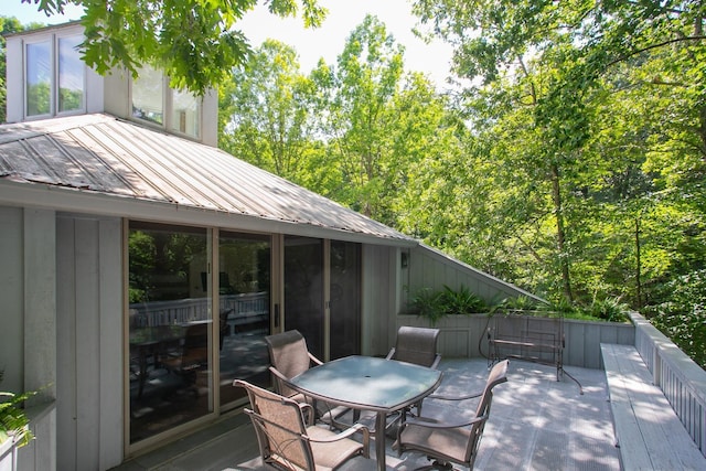 1105 Mount Pleasant Rd, Kingston Springs, TN 37082 - deck featuring outdoor dining space