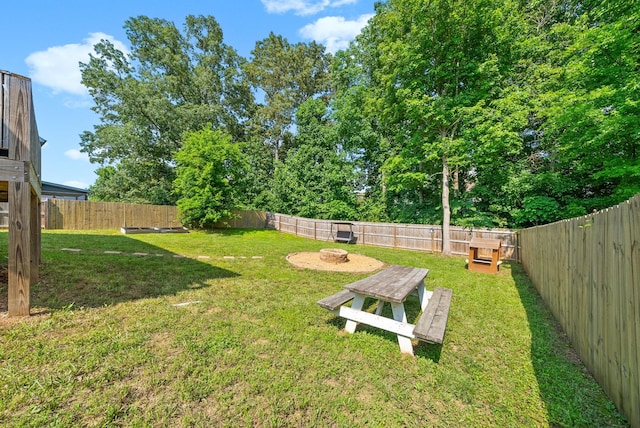 1341 Sussex Dr, Clarksville, TN 37042 - view of yard with a fire pit