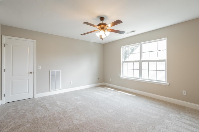 4370 Wellesley Dr, Ooltewah, TN 37363 - empty room with ceiling fan, baseboards, and carpet flooring