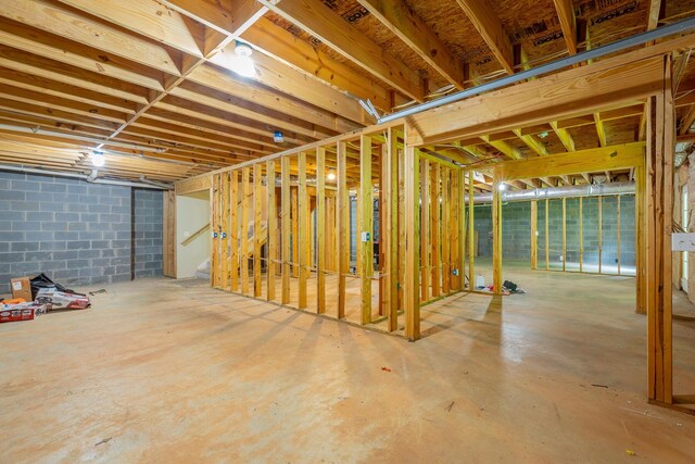 4370 Wellesley Dr, Ooltewah, TN 37363 - unfinished basement with stairway