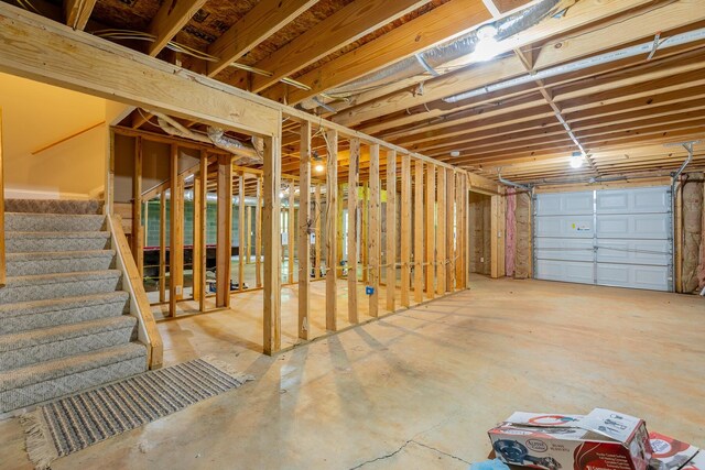 4370 Wellesley Dr, Ooltewah, TN 37363 - unfinished basement with stairway