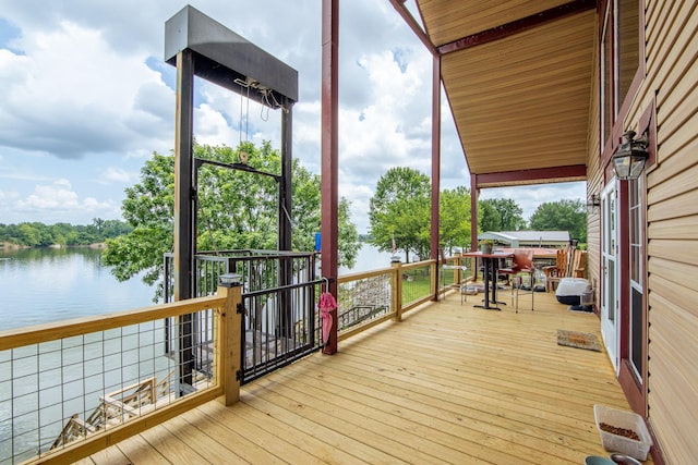 230 Silver Water Ln, Counce, TN 38326 - deck featuring a water view