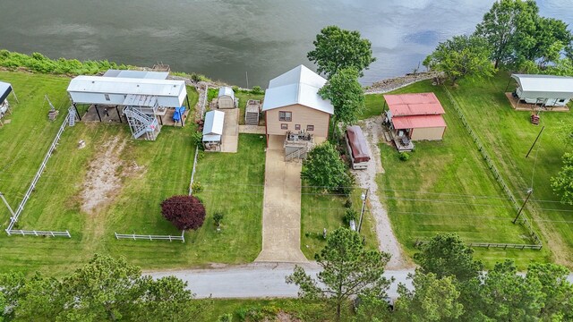 230 Silver Water Ln, Counce, TN 38326 - aerial view of property and surrounding area featuring a large body of water
