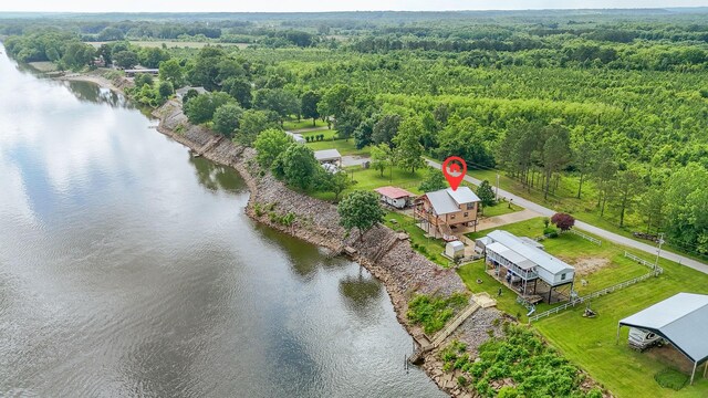 230 Silver Water Ln, Counce, TN 38326 - bird's eye view of a nearby body of water and a heavily wooded area