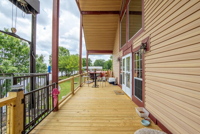 230 Silver Water Ln, Counce, TN 38326 - view of wooden terrace
