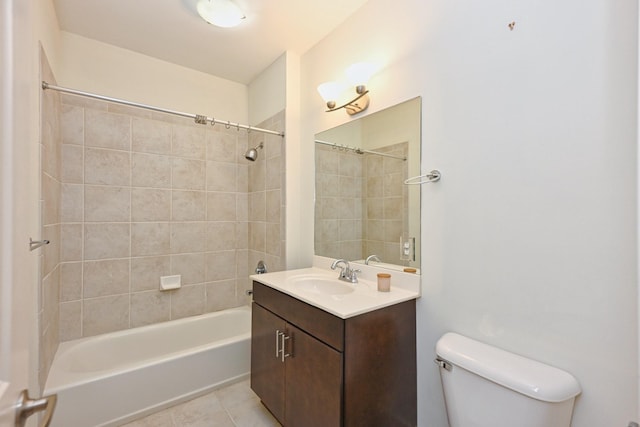 817 3rd Ave N Unit 411, Nashville, TN 37201 - full bathroom featuring toilet, vanity, shower / washtub combination, and tile patterned flooring