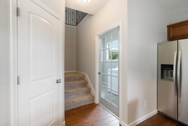 2040 Belshire Way, Spring Hill, TN 37174 - staircase with wood finished floors and baseboards