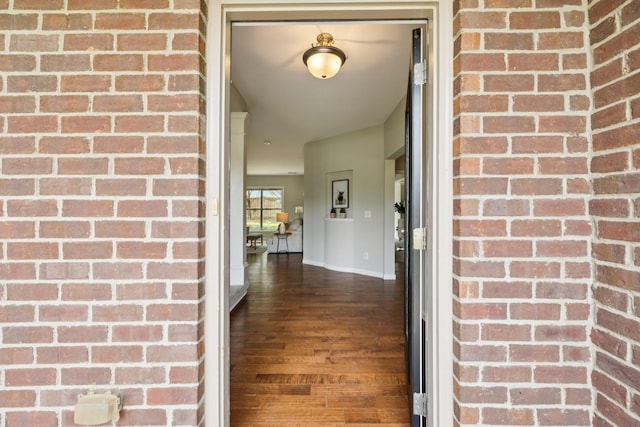 2040 Belshire Way, Spring Hill, TN 37174 - doorway to property with brick siding