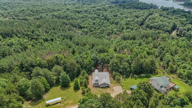 619 Bridgeview Cv, Bath Springs, TN 38311 - view from above of property with a heavily wooded area and a large body of water
