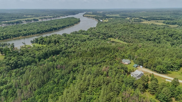 619 Bridgeview Cv, Bath Springs, TN 38311 - aerial view of property and surrounding area with a forest and a nearby body of water