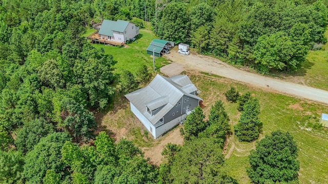 619 Bridgeview Cv, Bath Springs, TN 38311 - view of subject property with a heavily wooded area