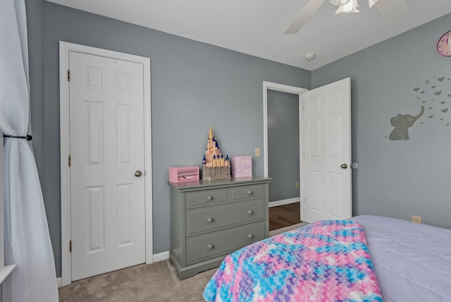 1305 Standing Stone Cir, Columbia, TN 38401 - carpeted bedroom featuring ceiling fan and baseboards