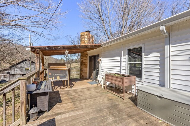 5312 Wiley Hollow Rd, Culleoka, TN 38451 - view of wooden deck