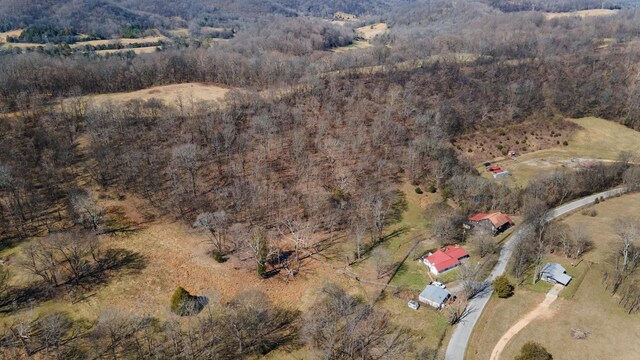 5312 Wiley Hollow Rd, Culleoka, TN 38451 - aerial view of property's location with rural landscape and a forest