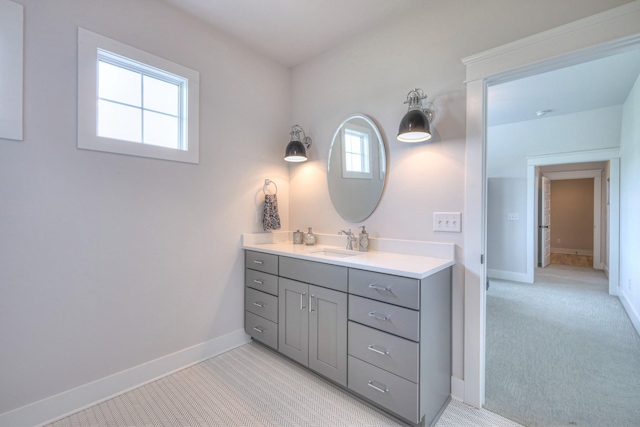 2117 Southern Preserve Ln, Franklin, TN 37064 - bathroom with vanity and baseboards