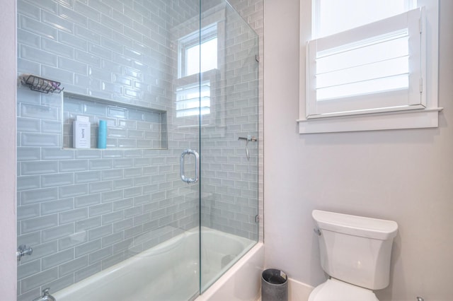 2117 Southern Preserve Ln, Franklin, TN 37064 - bathroom with shower / bath combination with glass door and toilet