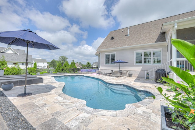 2117 Southern Preserve Ln, Franklin, TN 37064 - view of pool featuring a patio and outdoor dining area