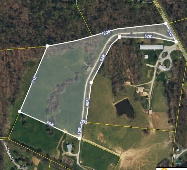 4250 Standing Rock Rd, Jamestown, TN 38556 - map / location with property boundaries highlighted