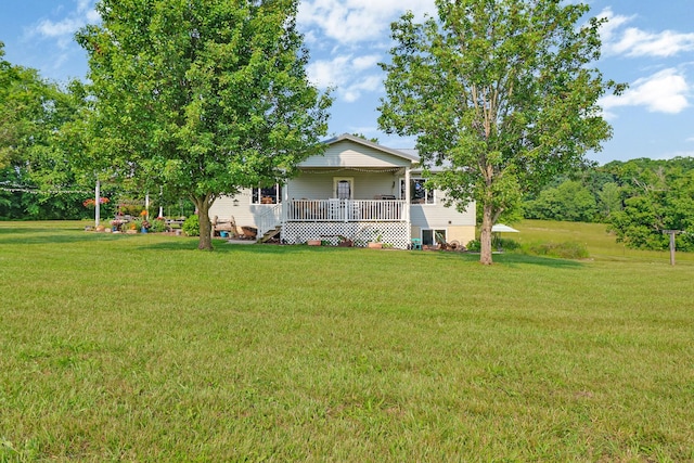 4250 Standing Rock Rd, Jamestown, TN 38556 - view of front of home with a porch and a front yard