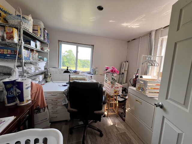 4250 Standing Rock Rd, Jamestown, TN 38556 - office area with wood finished floors