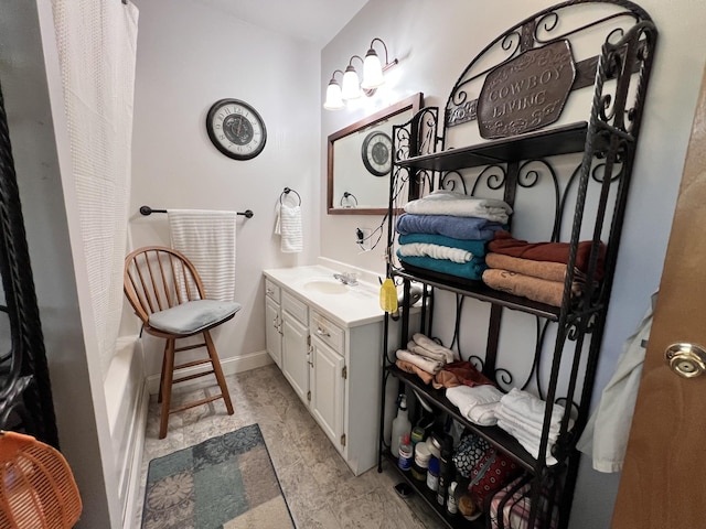 4250 Standing Rock Rd, Jamestown, TN 38556 - bathroom with vanity and baseboards