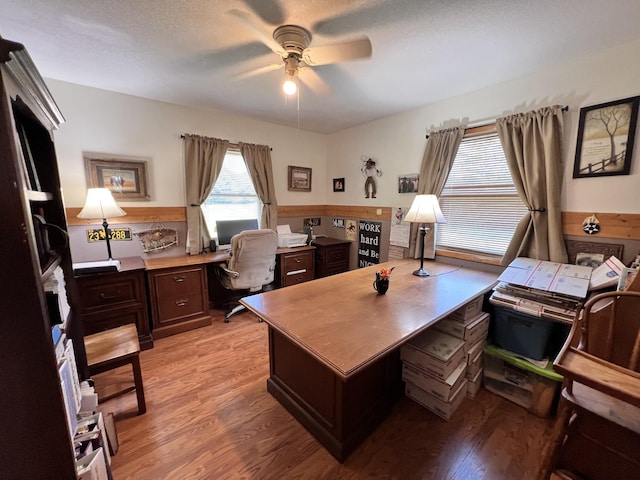 4250 Standing Rock Rd, Jamestown, TN 38556 - office space with ceiling fan and light wood-style flooring