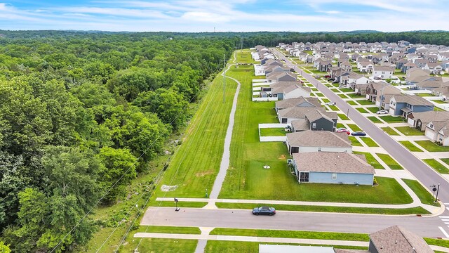 5073 Hunters Village Dr, Lebanon, TN 37087 - aerial view of residential area featuring a forest