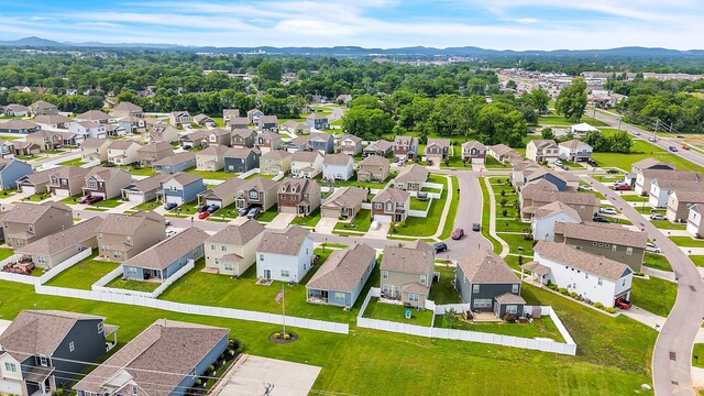 5073 Hunters Village Dr, Lebanon, TN 37087 - aerial view of residential area featuring a mountain backdrop