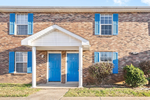 361 Peabody Dr, Clarksville, TN 37042 - doorway to property featuring brick siding