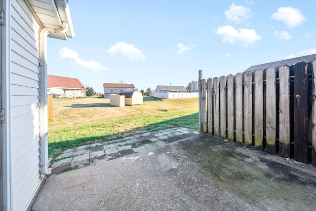 361 Peabody Dr, Clarksville, TN 37042 - view of patio / terrace with a storage shed
