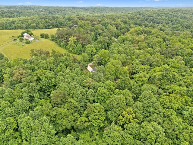3650 Riggins Rd, Cumberland Furnace, TN 37051 - aerial view of property and surrounding area with a forest