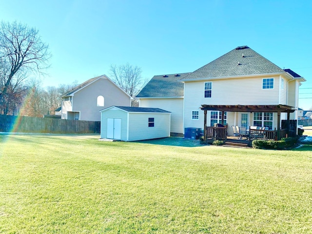 1635 Barrywood Cir E, Clarksville, TN 37042 - back of house featuring a deck and a shingled roof
