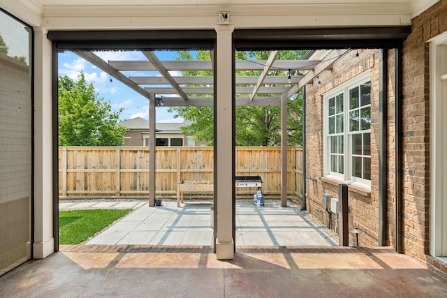 1332 Jewell Ave, Franklin, TN 37064 - fenced backyard featuring a pergola and a patio area