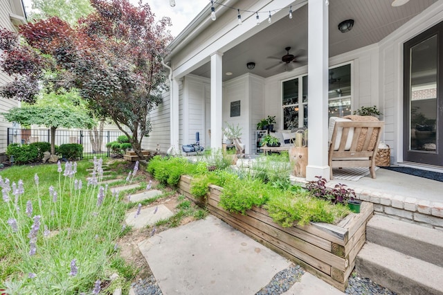 134 Fitzgerald St, Franklin, TN 37064 - view of patio / terrace with a ceiling fan