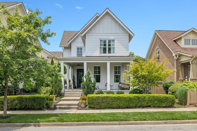 134 Fitzgerald St, Franklin, TN 37064 - view of front of property featuring board and batten siding and a porch