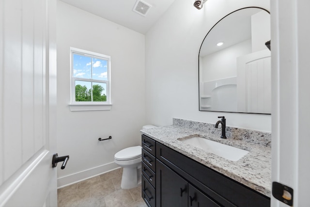 338 Dugout Rd, Summertown, TN 38483 - bathroom featuring vanity, baseboards, and toilet