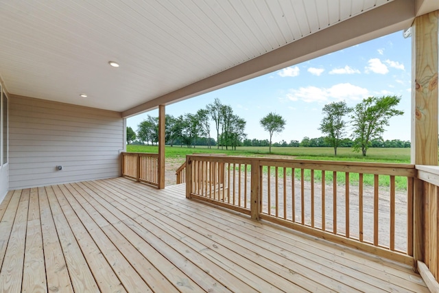 338 Dugout Rd, Summertown, TN 38483 - wooden deck with a lawn