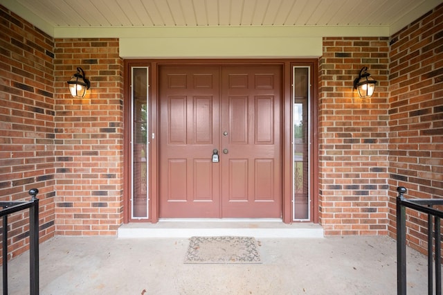 2715 Clearview Ct, Murfreesboro, TN 37129 - view of exterior entry with brick siding and covered porch