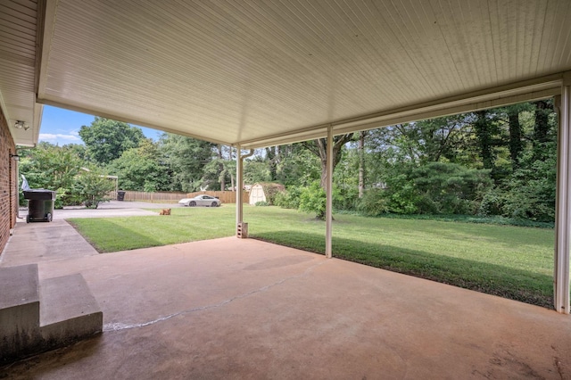 2715 Clearview Ct, Murfreesboro, TN 37129 - view of patio with view of wooded area