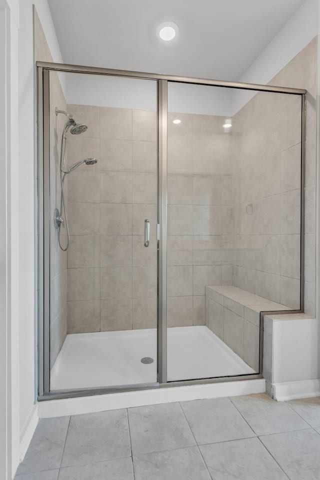129 Southwind Run, Spring Hill, TN 37174 - full bathroom with tile patterned flooring and a stall shower