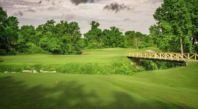 129 Southwind Run, Spring Hill, TN 37174 - view of home's community featuring golf course view, a yard, and view of wooded area