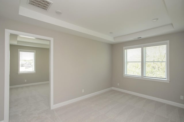 5956 Hunt Valley Dr, Spring Hill, TN 37174 - spare room with a tray ceiling, light carpet, and baseboards