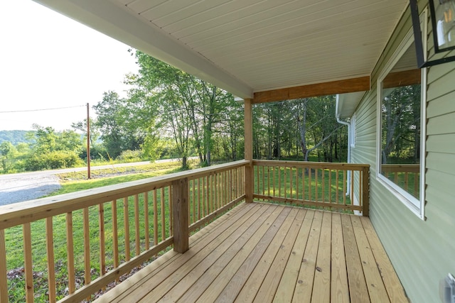 1320 Napier Lake Rd, Hohenwald, TN 38462 - deck with view of scattered trees